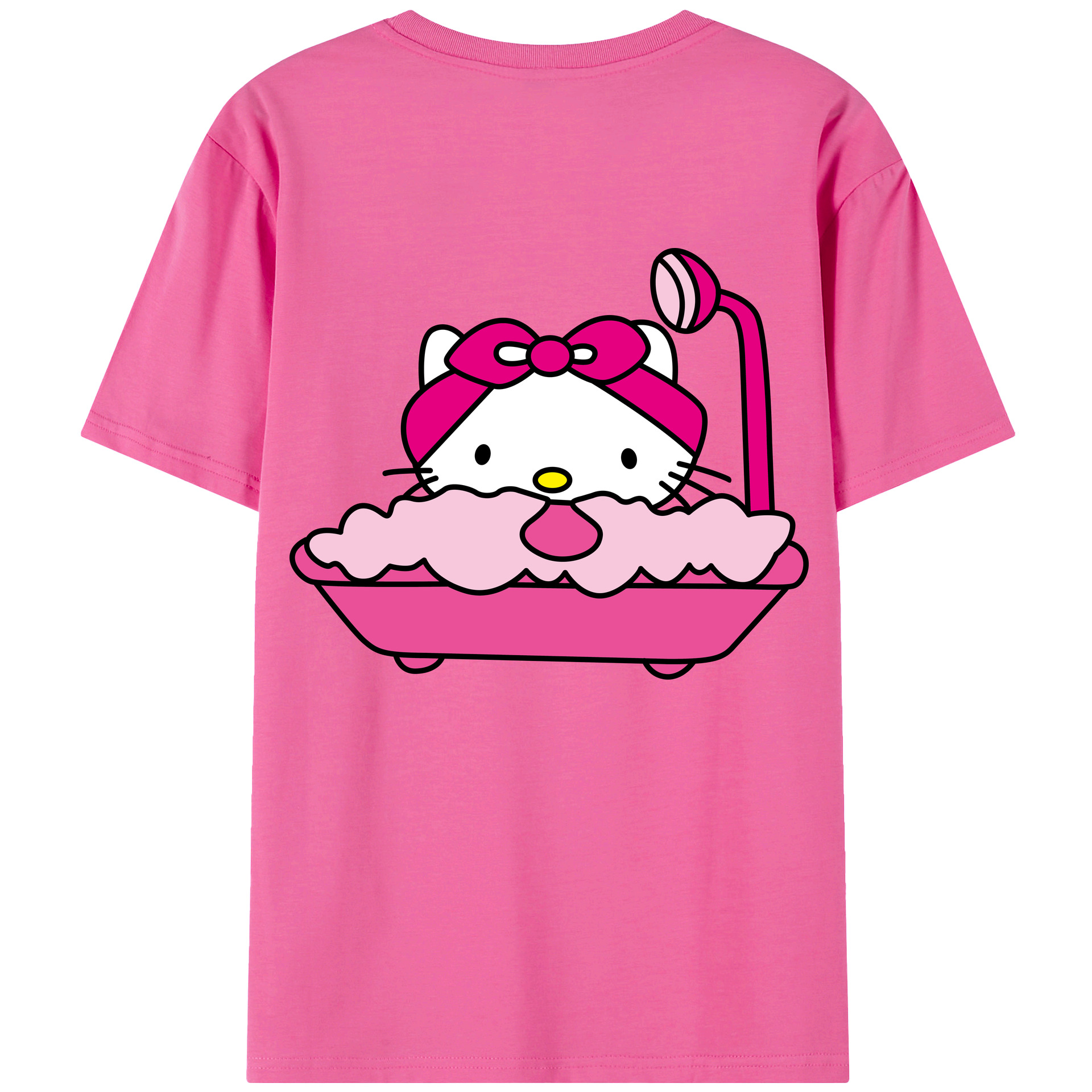 （画像用） Hello Kitty ハローキティ レディース半袖Tシャツ(バックプリント)